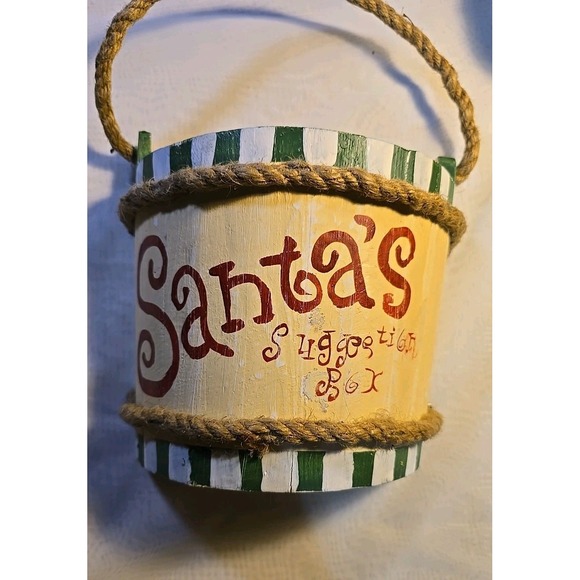 Other - Vintage ~ Santa's Wooden Suggestion Box ~ Christmas‎ Decor~Unique ~GUC